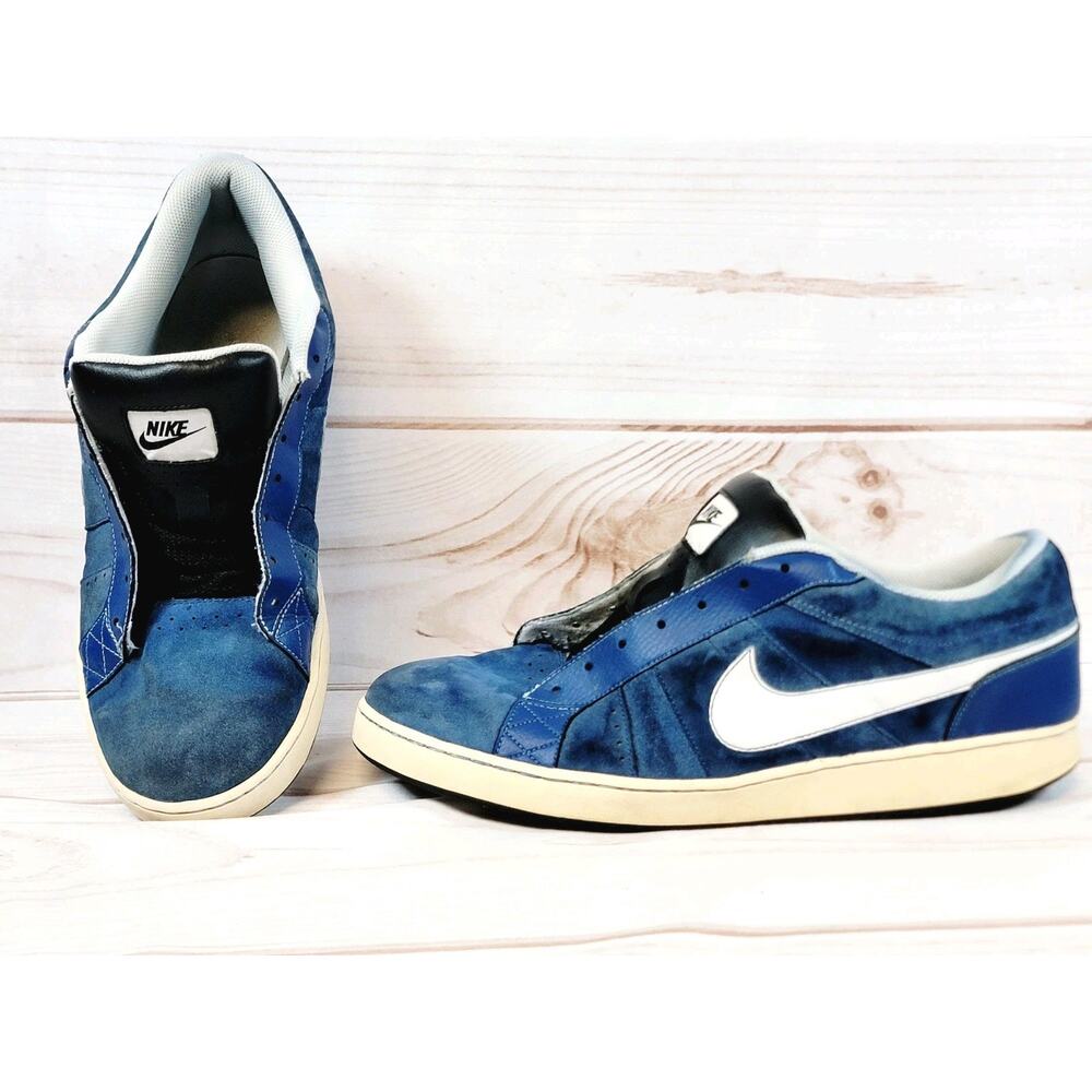 Nike Isolate Size 15 Blue Suede Skate shoes 344331-400 Leather